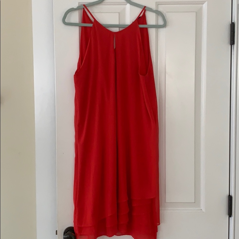 Sheragano size 12 red cocktail dress